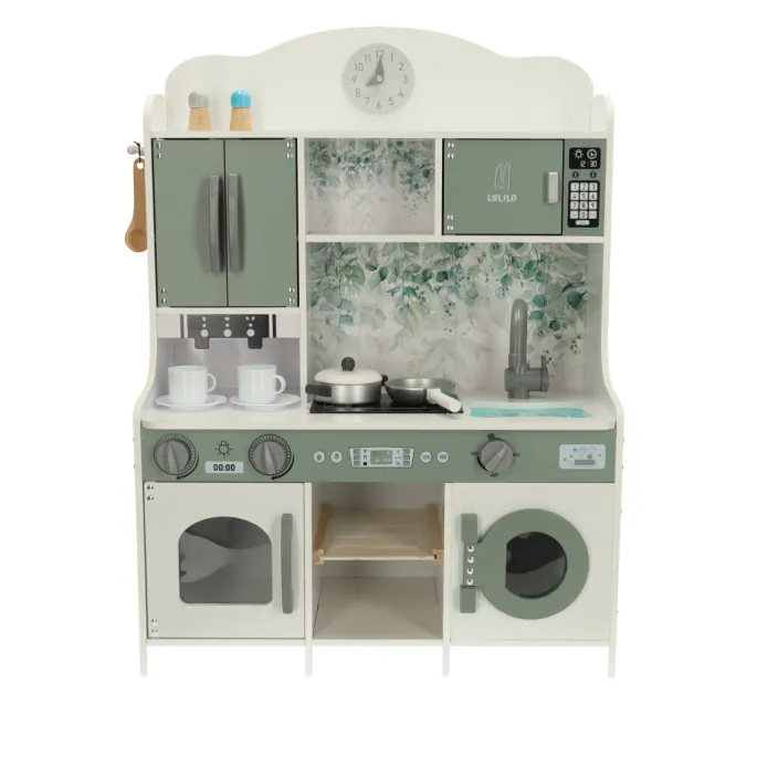 Kuchnia dziecięca MDF z akcesoriami i ekspressem do kawy 85cm
