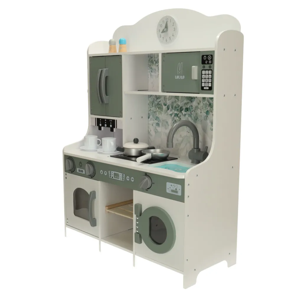Bezpieczna zabawka kuchnia dla dzieci, kolorowa i trwała konstrukcja