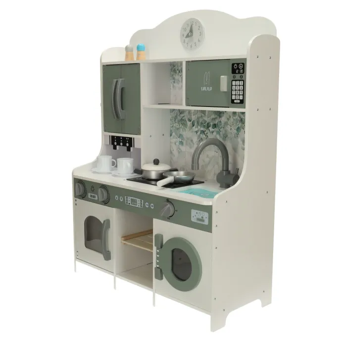 Bezpieczna zabawka kuchnia dla dzieci, kolorowa i trwała konstrukcja