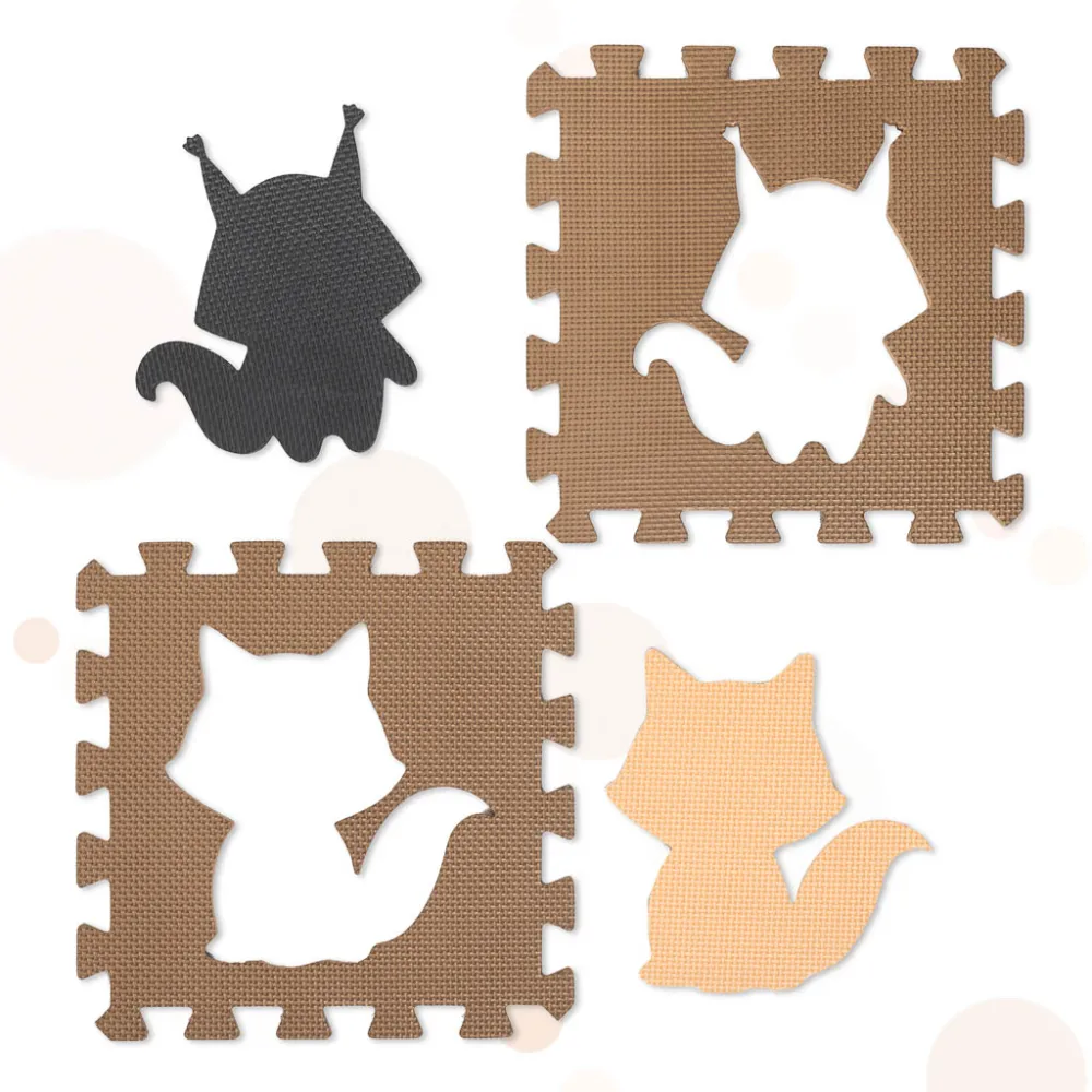 Kreatywna mata puzzle do budowania strefy zabawy w dziecięcym pokoju