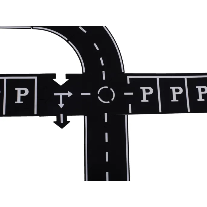 Elementy antypoślizgowe puzzli kreatywnych do układania trasy