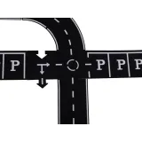 Elementy antypoślizgowe puzzli kreatywnych do układania trasy