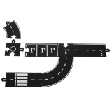 Dziecko bawiące się układaną drogą z puzzli kreatywnych 40 elementów