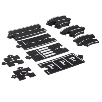 Kreatywne puzzle do zabawy samochodzikami – trwała pianka i gumowe elementy