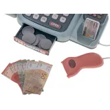 Interaktywna kasa ze skanerem, koszykiem na zakupy oraz czytnikiem kart