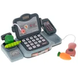 Zestaw produktów spożywczych do zabawy z akcesoriami kasy fiskalnej