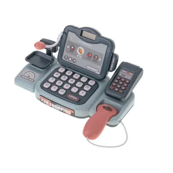 Skaner z efektami świetlnymi i dźwiękowymi w zestawie z kasą fiskalną