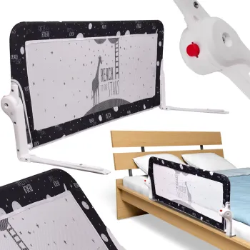 Czarna barierka ochronna 120 cm do łóżka dziecięcego i dorosłych