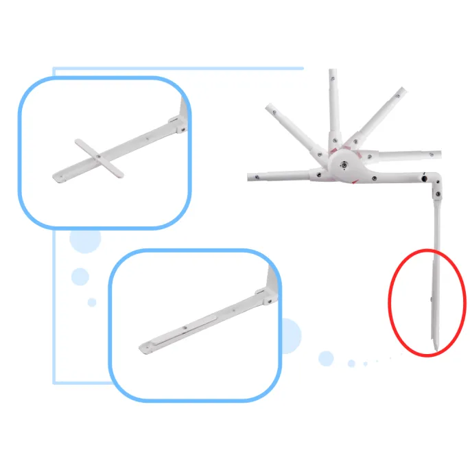 Stabilna osłona zabezpieczająca łóżko dla dziecka z metalową ramą 120cm