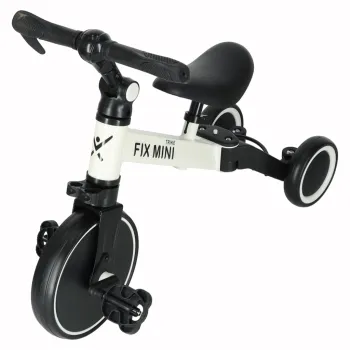 Minimalistyczny design białego rowerka dziecięcego Trike Fix Mini