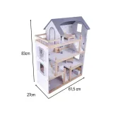 Estetyczny domek dla lalek z trwałych, bezpiecznych materiałów