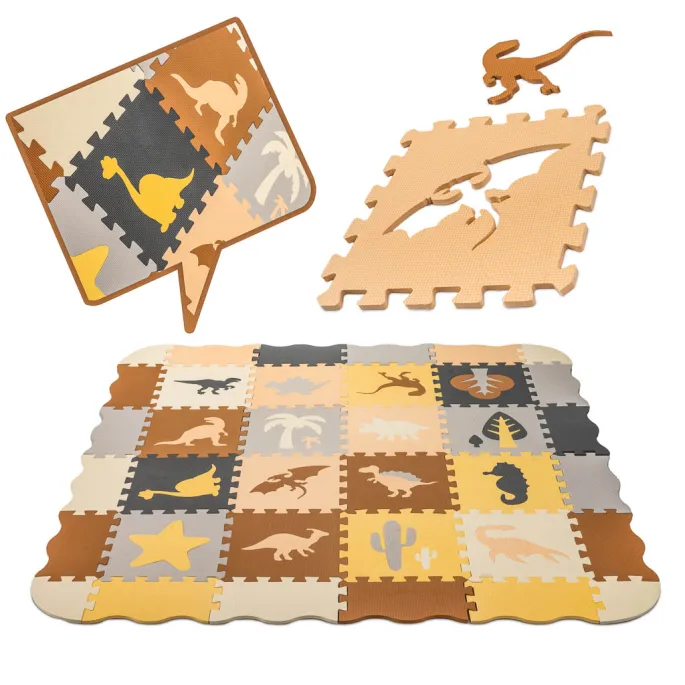 Zestaw puzzli piankowych – mata do nauki kształtów i kreatywnych konstrukcji