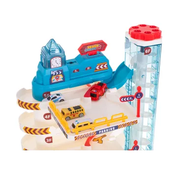 Nowoczesny pięciopoziomowy parking zabawkowy z trwałego plastiku