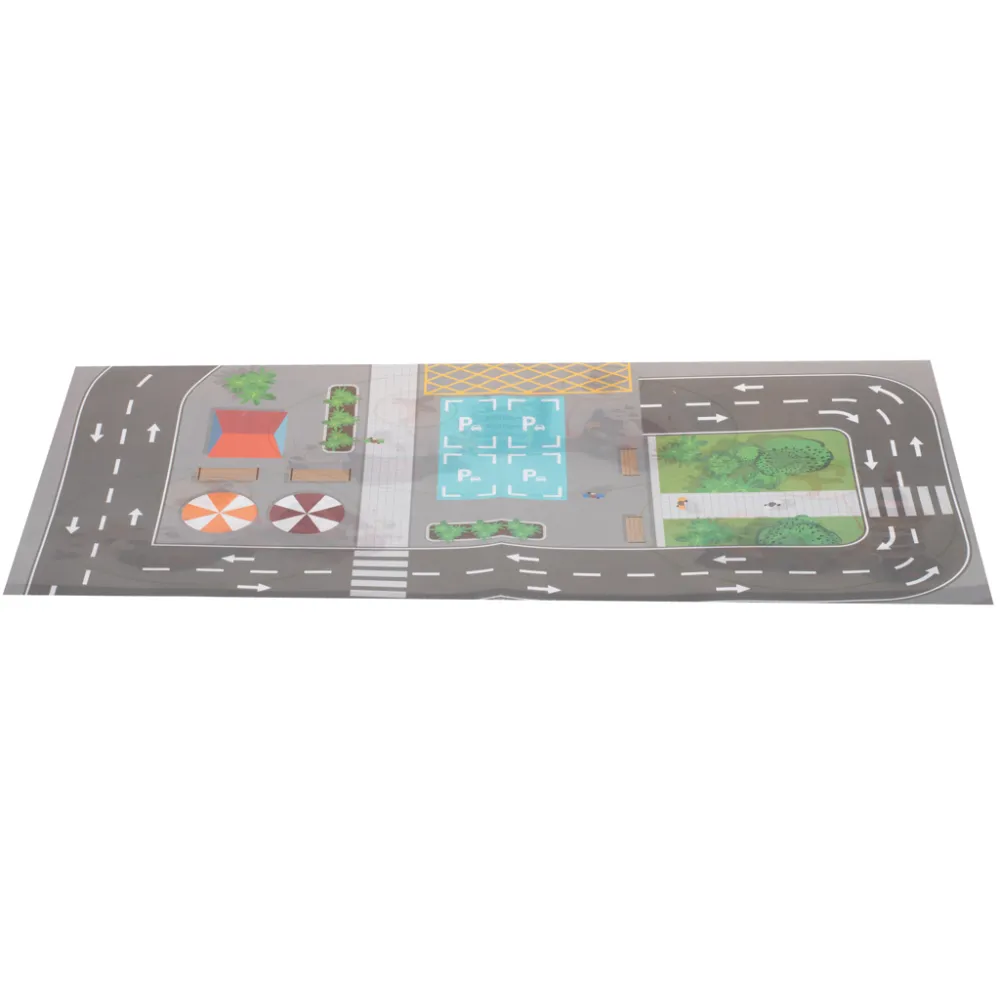 Parking garaż z miejscem na wiele autek oraz papierową matą