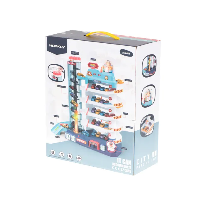 Zestaw edukacyjny: parking, auta, mata i elektroniczne akcesoria