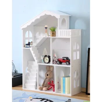 Regał na książki dla dzieci półka domek na zabawki 2w1 LULILO CALLA 116cm XXL