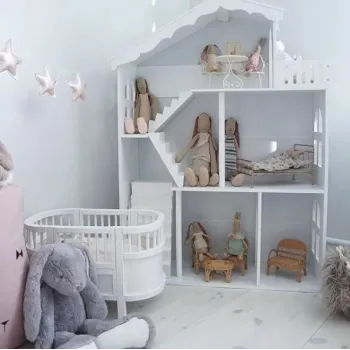 Stylowy regał na akcesoria i zabawki dla dzieci