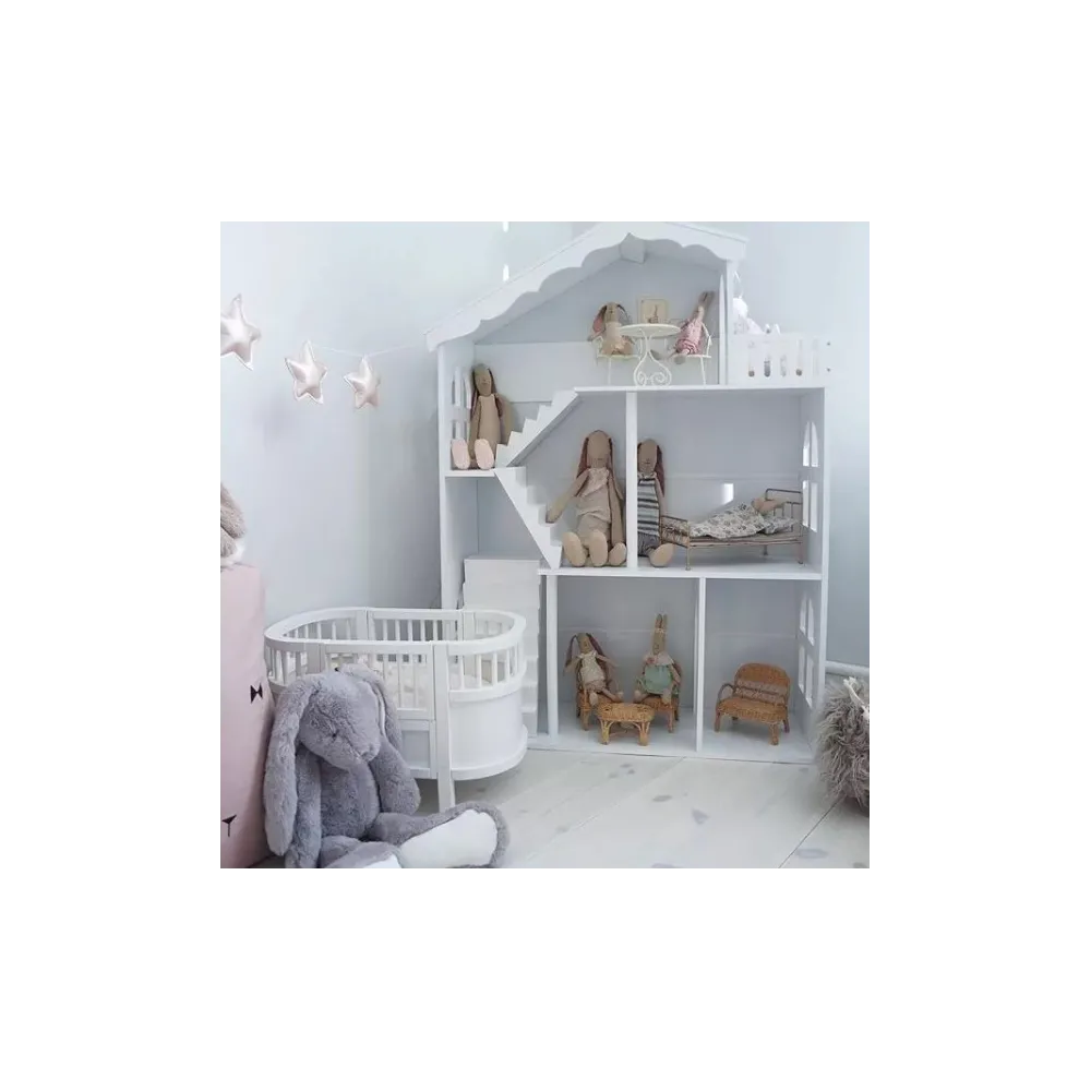 Stylowy regał na akcesoria i zabawki dla dzieci