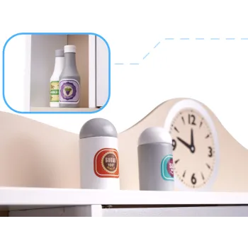 Zestaw kuchenny dla dzieci LULILO KUKETO, widok na blaty i szafki