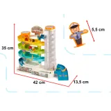 Zestaw garażowy z autkami i efektami świetlnymi na czterech poziomach