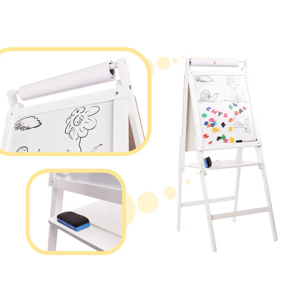 Zestaw XXL – magnesy-literki, mazak, gąbka i kreda w komplecie