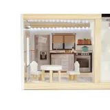 Domek drewniany LULILO FLORO z kuchnią, łazienką, salonem i sypialnią