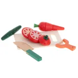 Zestaw edukacyjny z warzywami i deską do krojenia dla dzieci