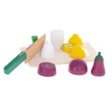 Ekologiczne drewniane warzywa do zabawy w kuchnię