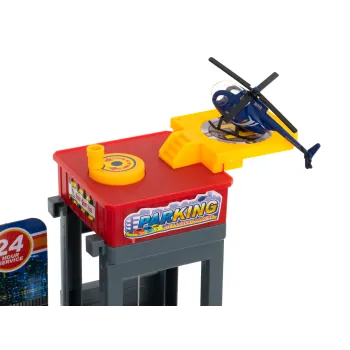 Realistyczny parking z miejscem na kolekcję samochodzików dziecięcych