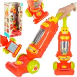 Odkurzacz bezprzewodowy malinowy dla dzieci z efektami dźwiękowymi