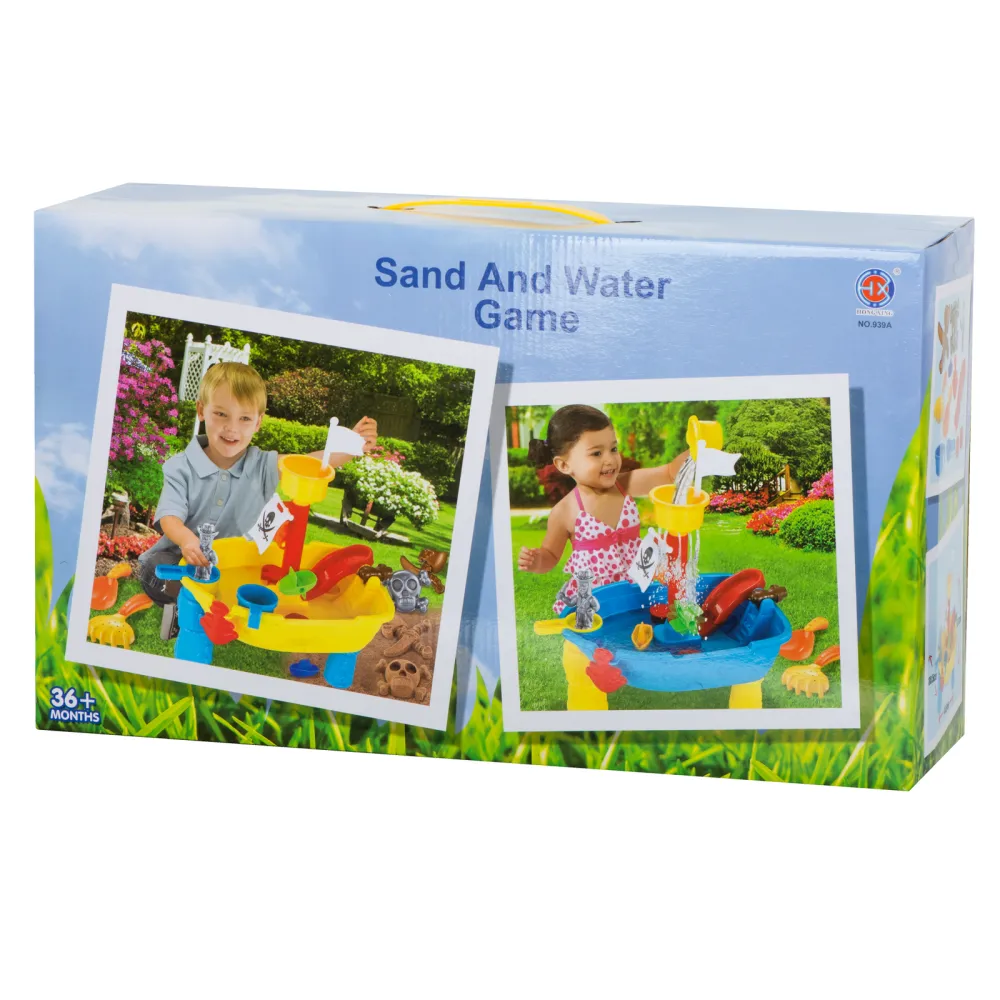 Piaskownica statek pirat na nóżkach do zabawy wodą i piaskiem