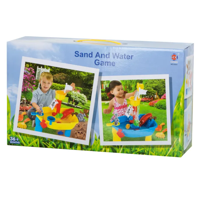 Piaskownica statek pirat na nóżkach do zabawy wodą i piaskiem