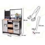 zestaw kuchenny dla dzieci z drewnianym nożem i warzywami na rzepy