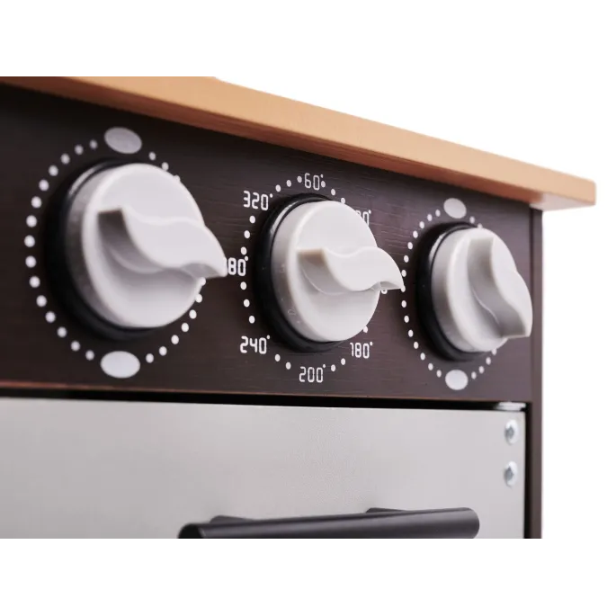 kreatywna kuchnia dla dzieci MDF ze zlewozmywakiem, lodówką i marchewkami na rzepy