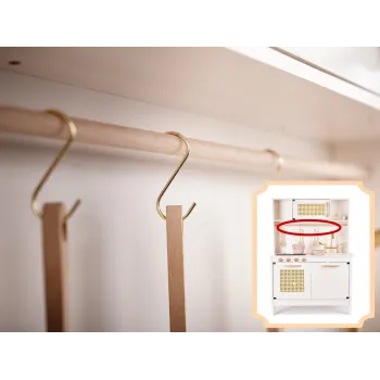 Kuchnia dla dzieci drewniana MDF retro z akcesoriami BOHO 100cm