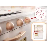 Kreatywna kuchnia retro do nauki domowych obowiązków przez zabawę