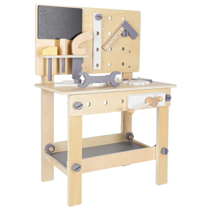 Dziecięcy zestaw narzędzi stolarskich wykonany z wysokiej jakości drewna