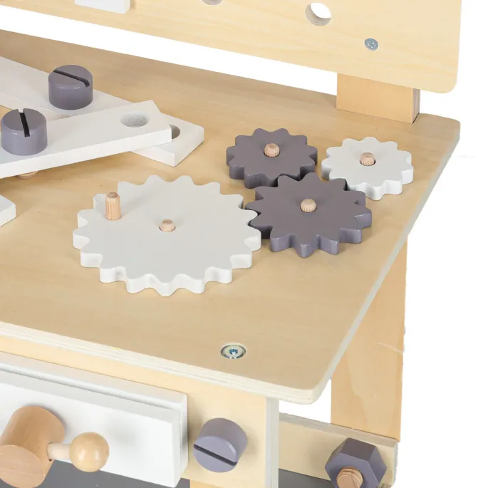 Warsztat z miarką, kluczem francuskim i imadłem dla rozwijania umiejętności