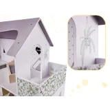 Minimalistyczny domek dla lalek z pełnym wyposażeniem