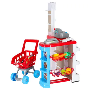 Komplet akcesoriów do zabawy w sklep dla najmłodszych dzieci