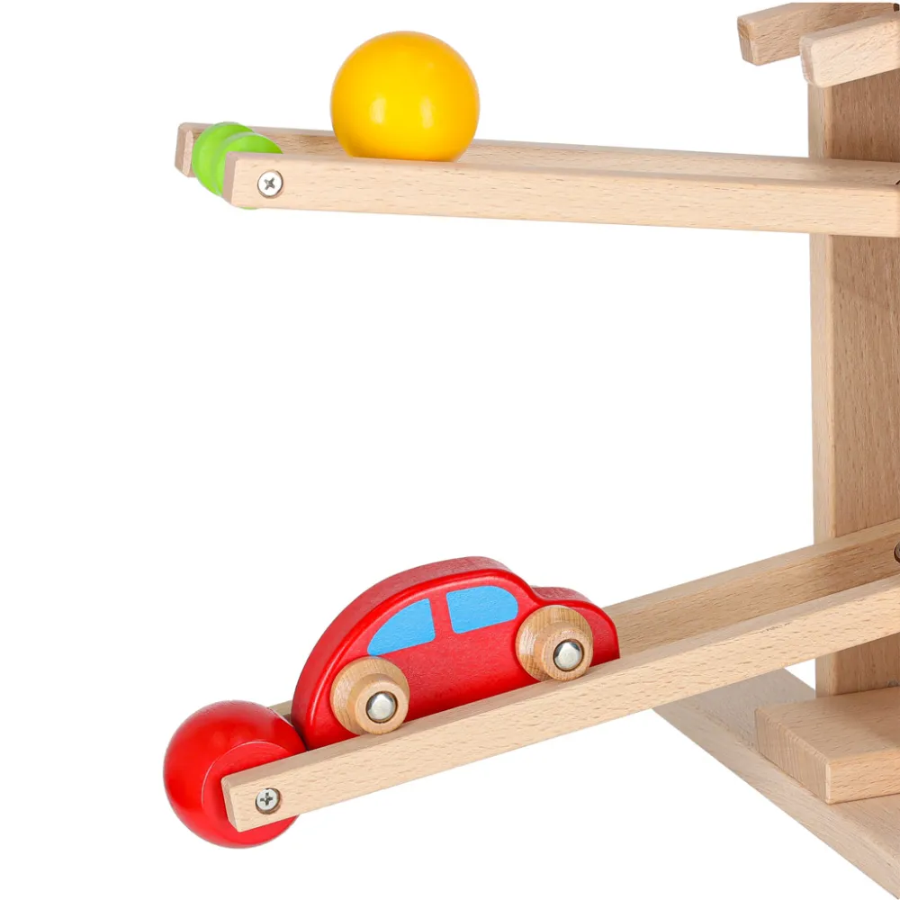 Kulodrom wykonany z gładkiego drewna w rozmiarze XXL