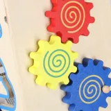 Chodzik drewniany 6w1 z manipulacyjną tablicą i licznymi atrakcjami