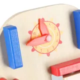 Zabawka edukacyjna dla dzieci – pchacz z sorterem i labiryntem zwierzątek