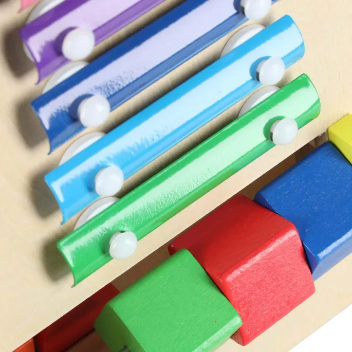 Bezpieczny chodzik z drewna dla nauki chodzenia i rozwoju motoryki