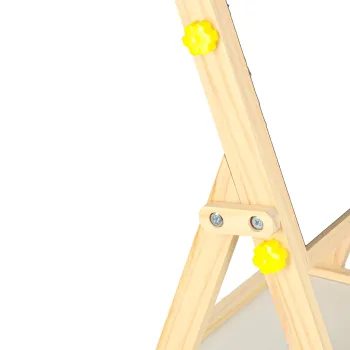 Tablica do pisania kredą i markerami, zabawka edukacyjna z literkami