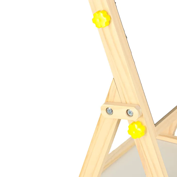 Tablica do pisania kredą i markerami, zabawka edukacyjna z literkami