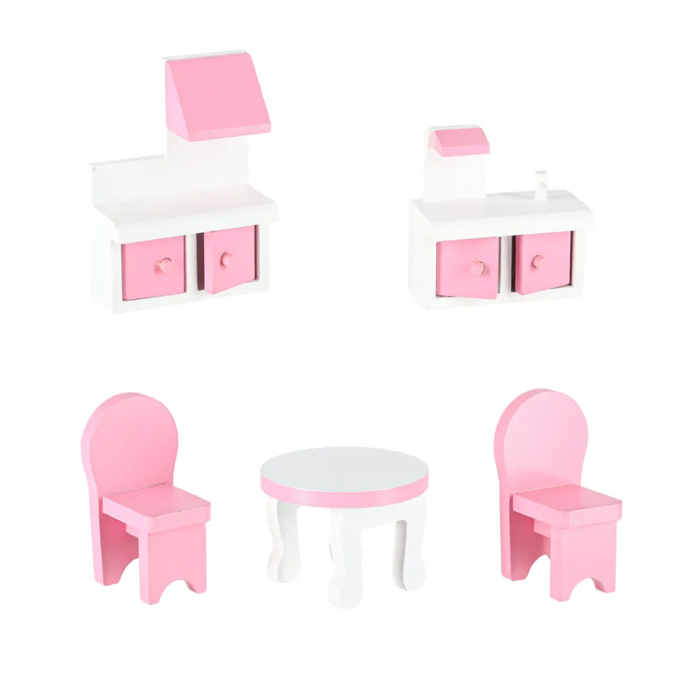 Zestaw dla dzieci: domek dla lalek 70 cm z LED