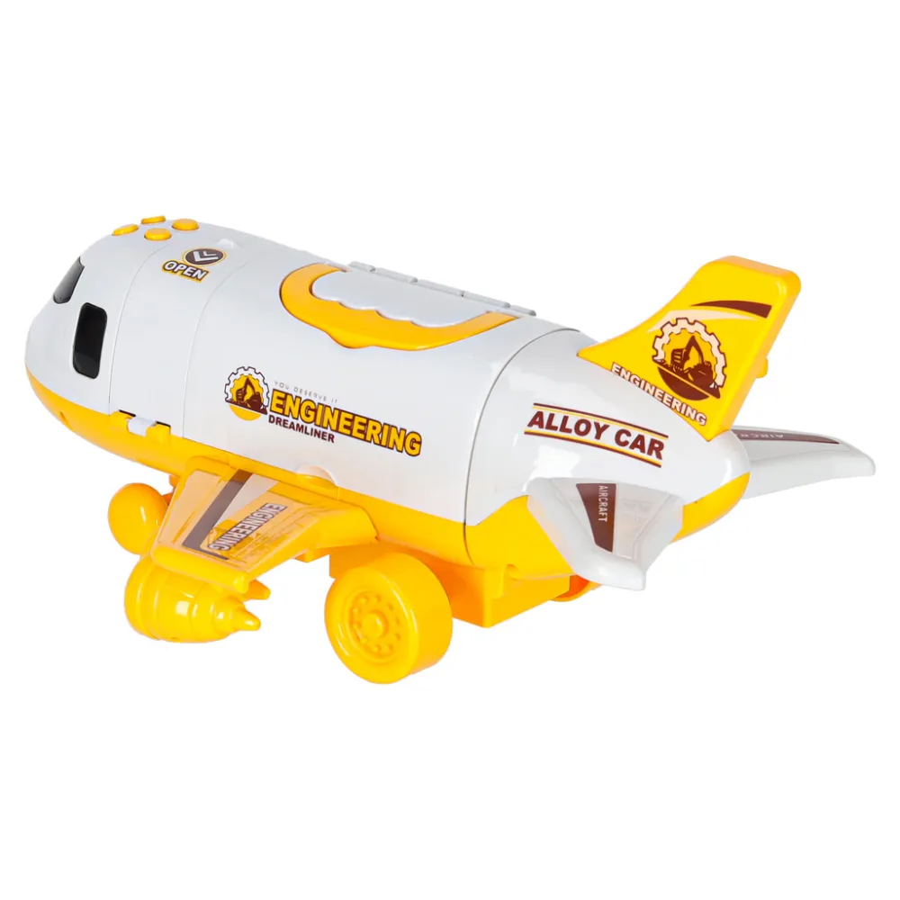 Samolot transporter z rampą, światłami LED oraz efektami dźwiękowymi