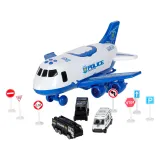 Policyjny samolot zabawka z efektami dźwiękowymi i światłami LED