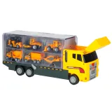 Pojazdy budowlane z ruchomymi częściami w dużej ciężarówce